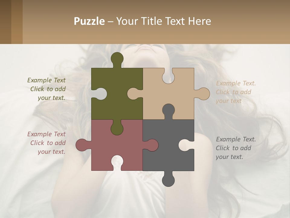 Happy Postage Girl PowerPoint Template