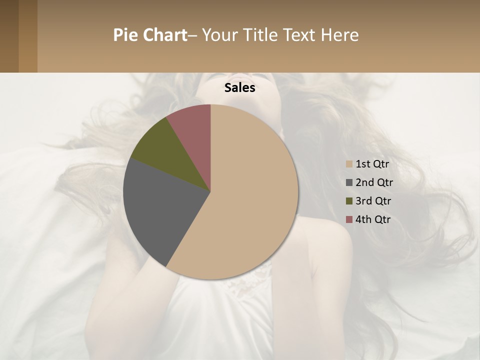 Happy Postage Girl PowerPoint Template