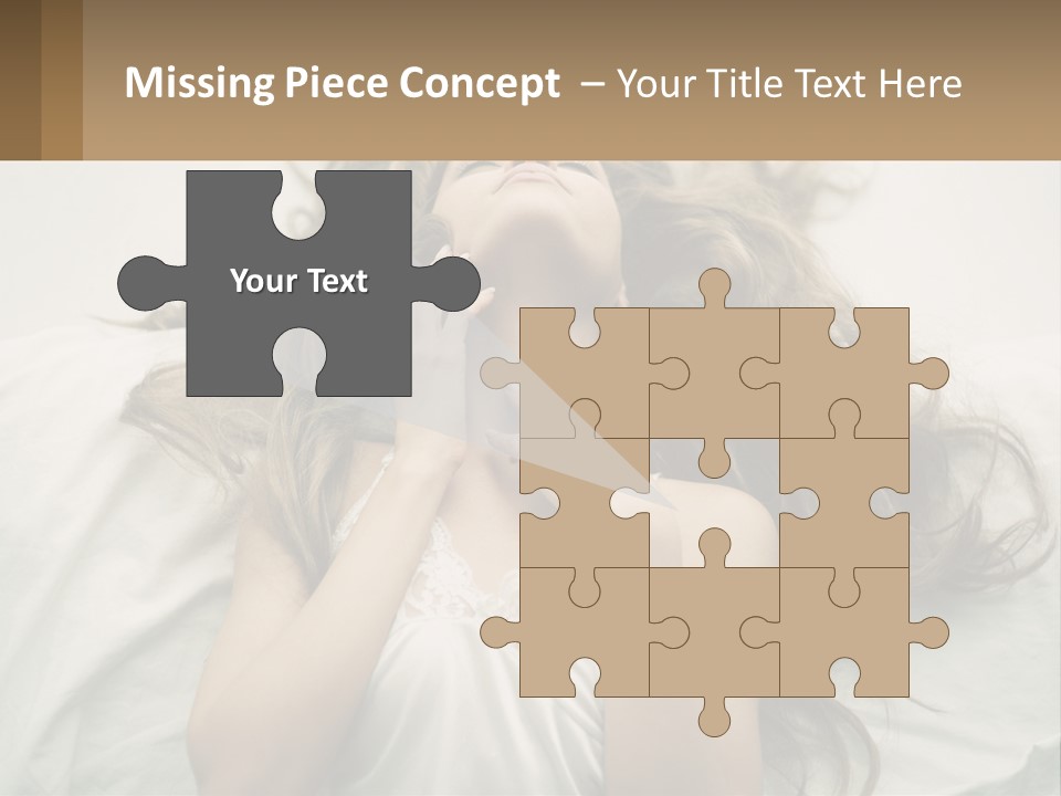 Happy Postage Girl PowerPoint Template