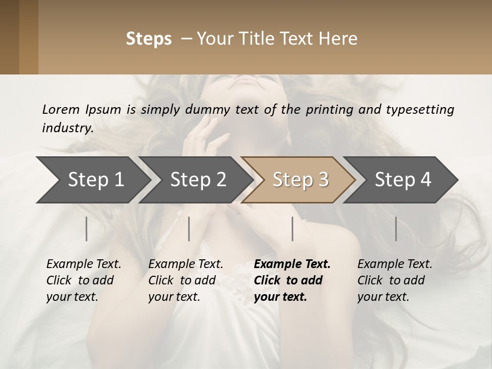 Happy Postage Girl PowerPoint Template