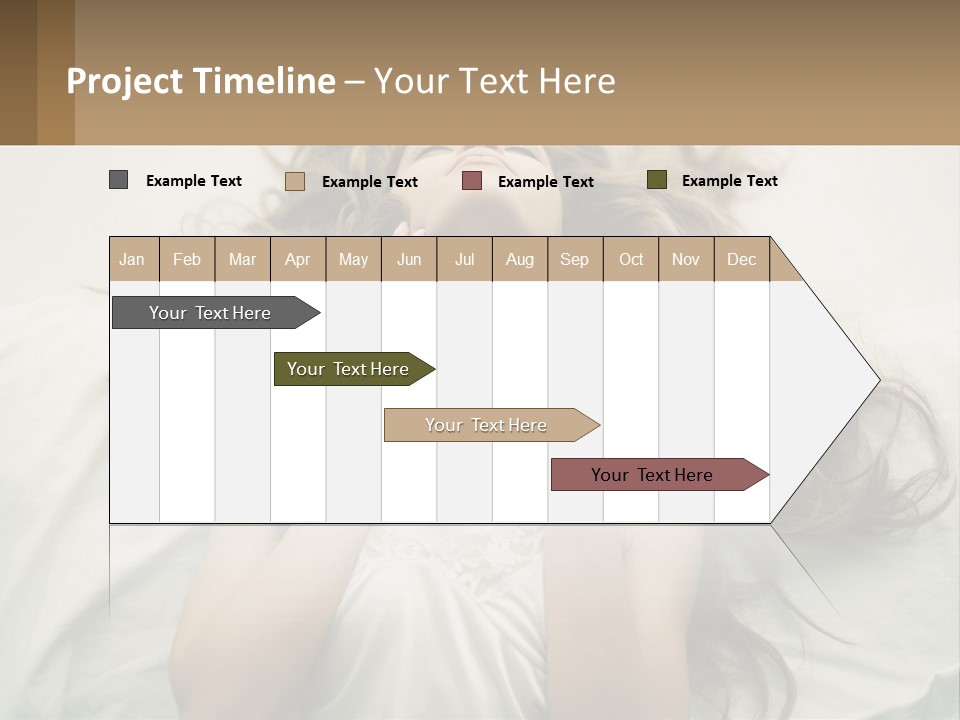 Happy Postage Girl PowerPoint Template