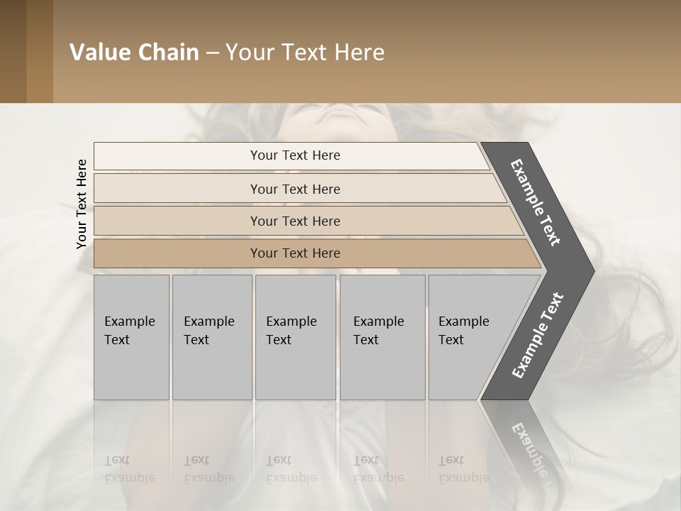 Happy Postage Girl PowerPoint Template