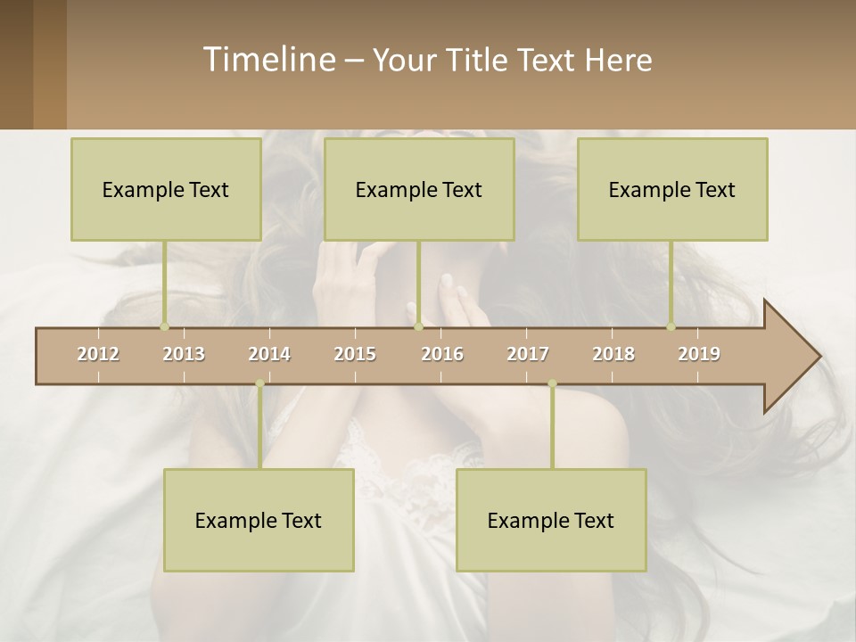 Happy Postage Girl PowerPoint Template