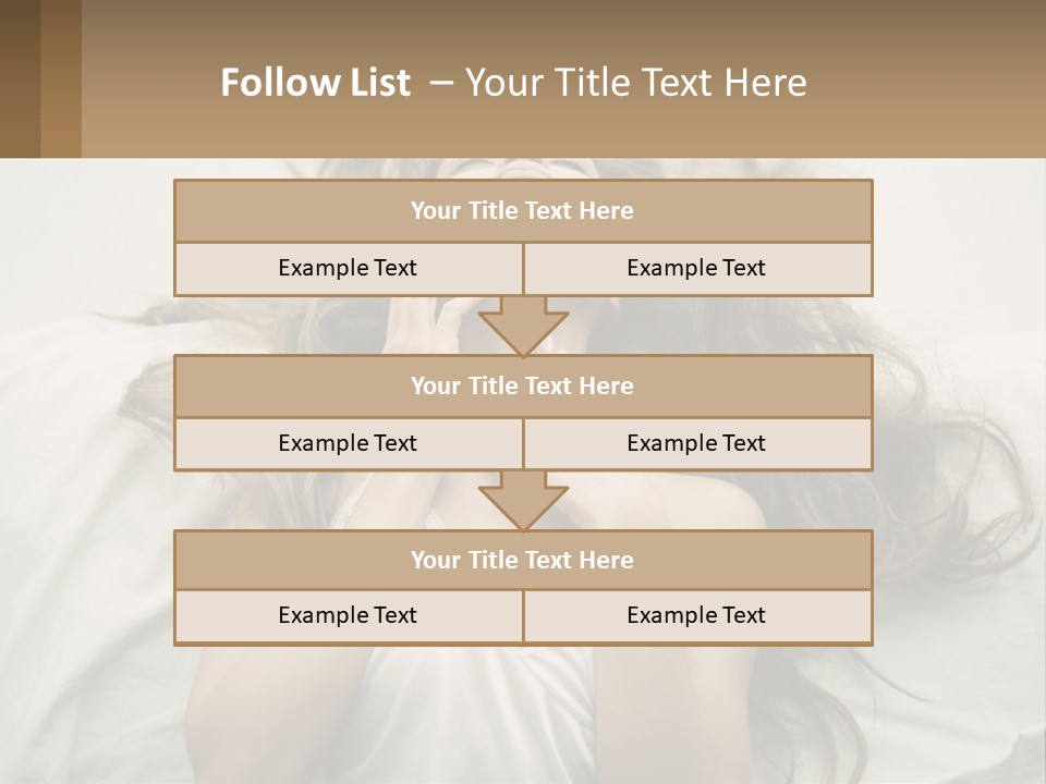 Happy Postage Girl PowerPoint Template