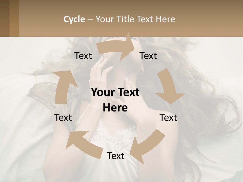 Happy Postage Girl PowerPoint Template