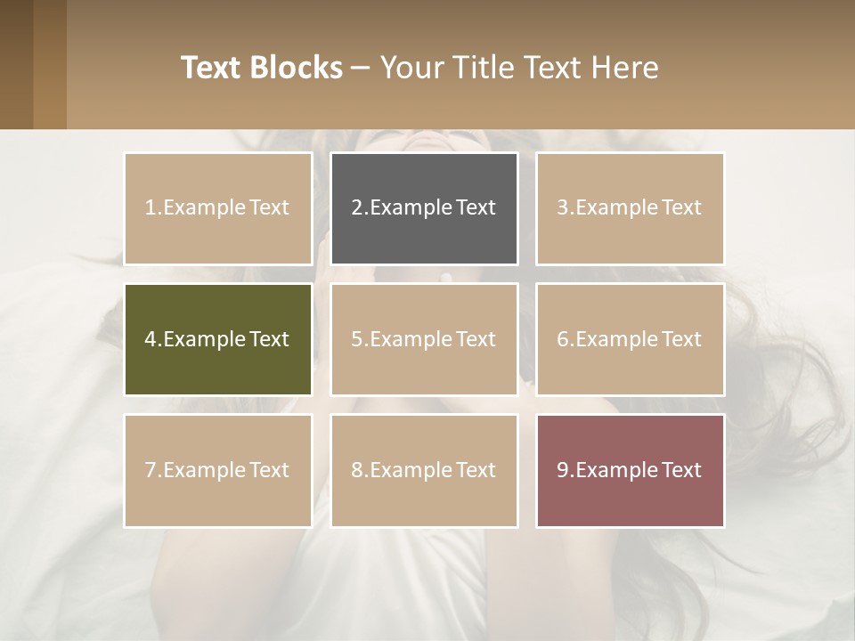 Happy Postage Girl PowerPoint Template