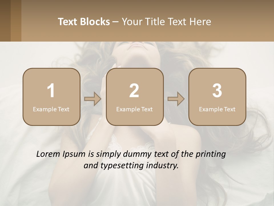 Happy Postage Girl PowerPoint Template