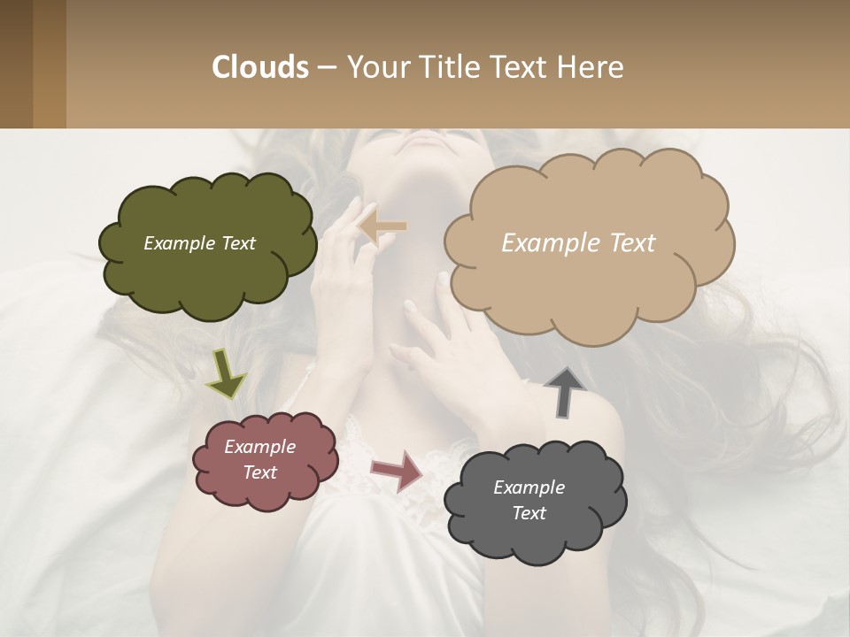 Happy Postage Girl PowerPoint Template