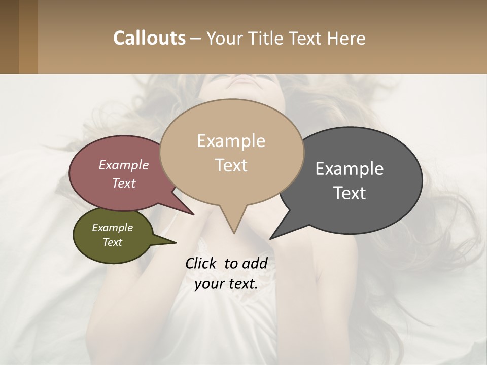 Happy Postage Girl PowerPoint Template