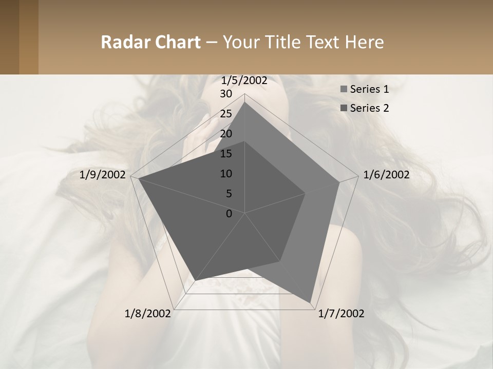 Happy Postage Girl PowerPoint Template