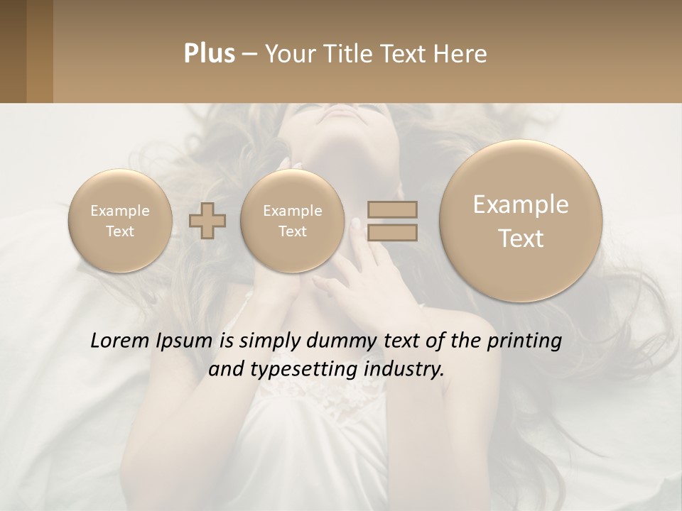 Happy Postage Girl PowerPoint Template