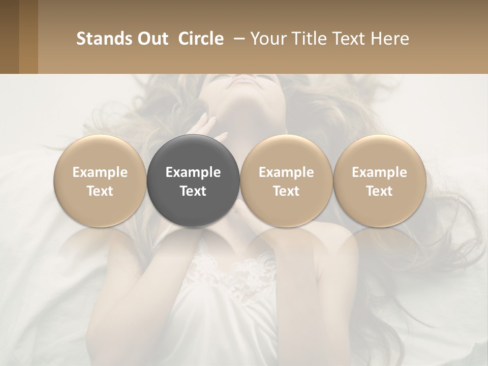 Happy Postage Girl PowerPoint Template