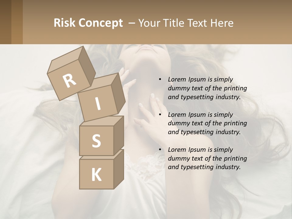 Happy Postage Girl PowerPoint Template