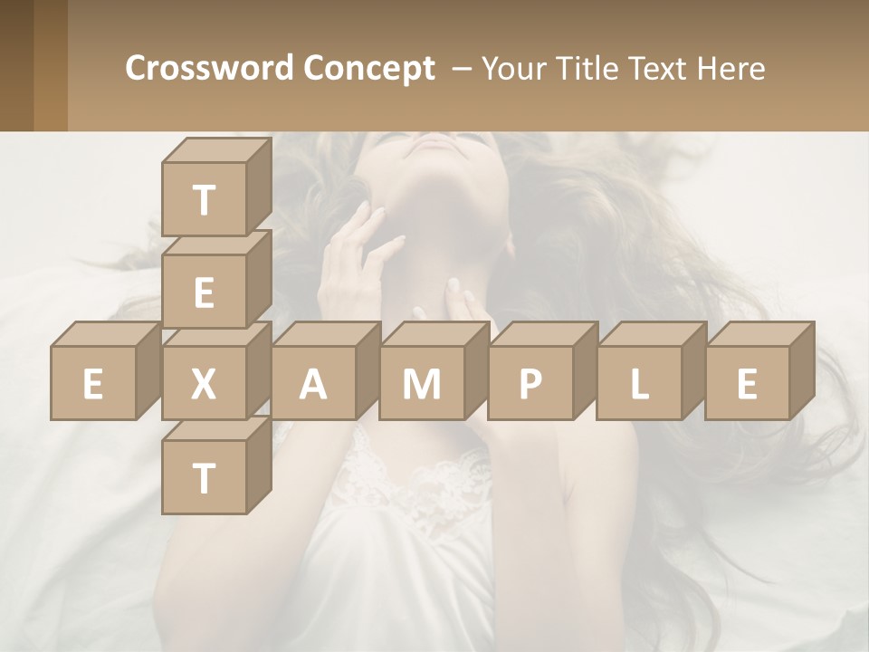 Happy Postage Girl PowerPoint Template