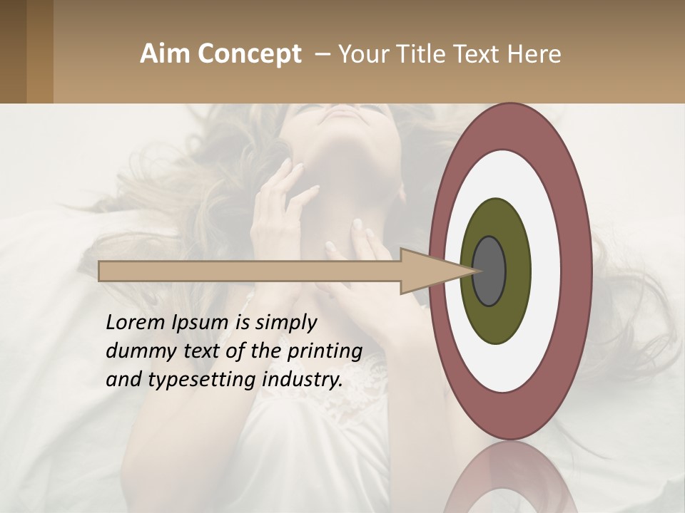 Happy Postage Girl PowerPoint Template