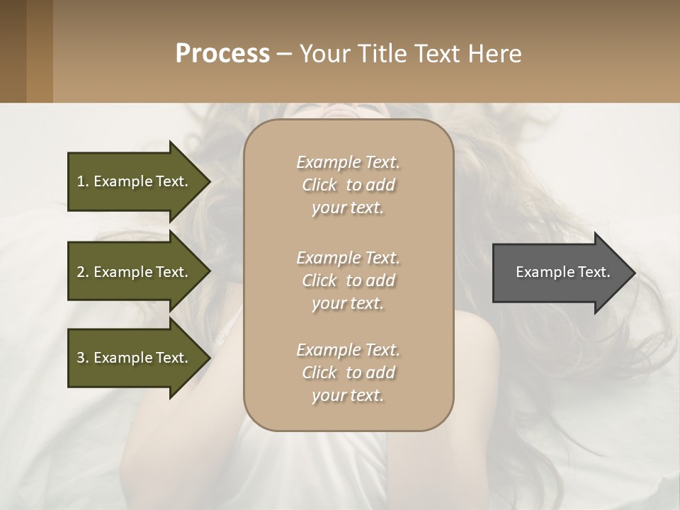 Happy Postage Girl PowerPoint Template