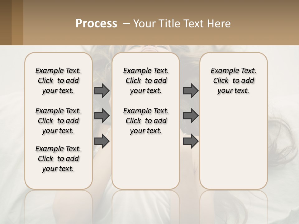 Happy Postage Girl PowerPoint Template