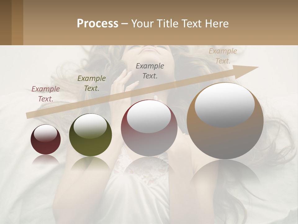 Happy Postage Girl PowerPoint Template