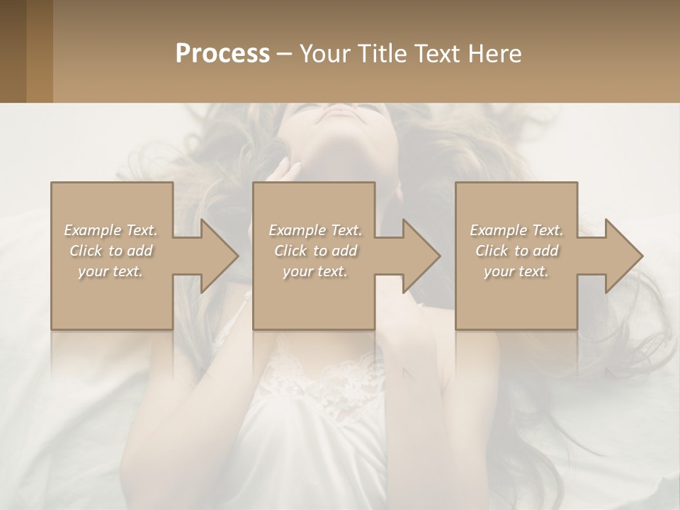 Happy Postage Girl PowerPoint Template