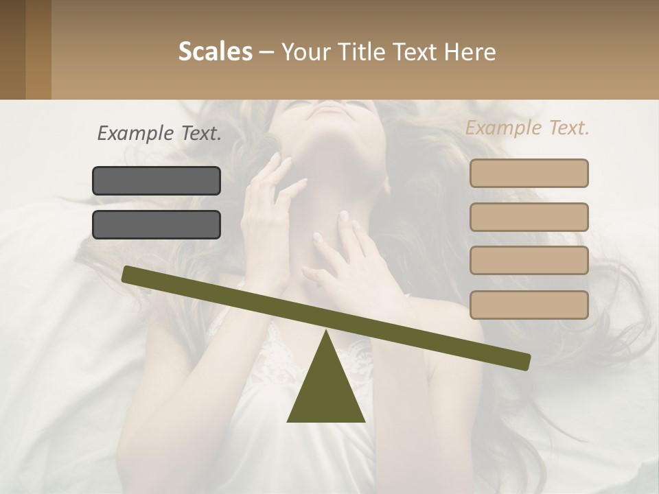 Happy Postage Girl PowerPoint Template