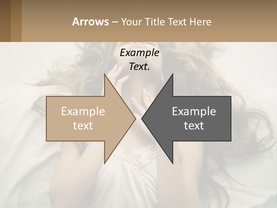 Happy Postage Girl PowerPoint Template