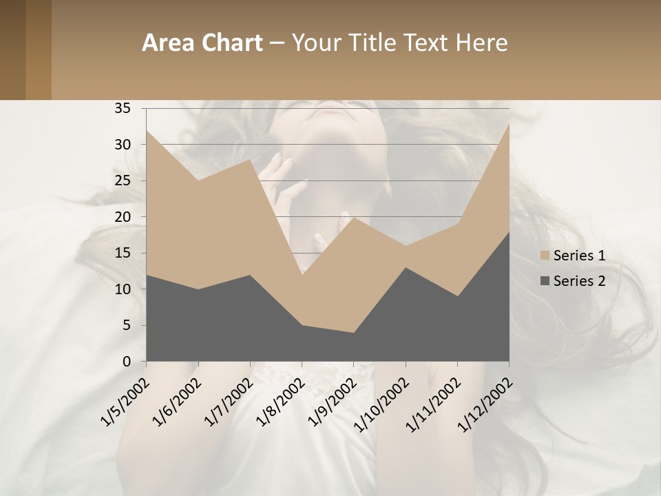 Happy Postage Girl PowerPoint Template