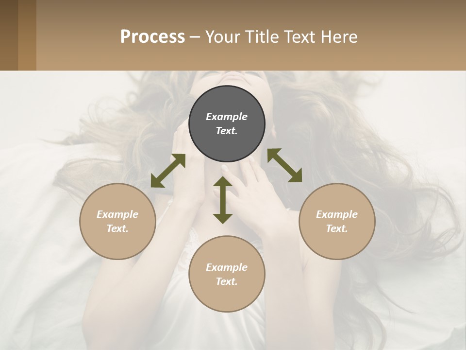 Happy Postage Girl PowerPoint Template