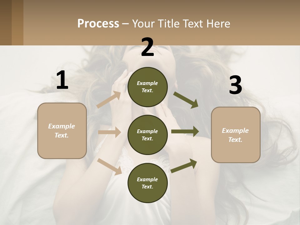 Happy Postage Girl PowerPoint Template