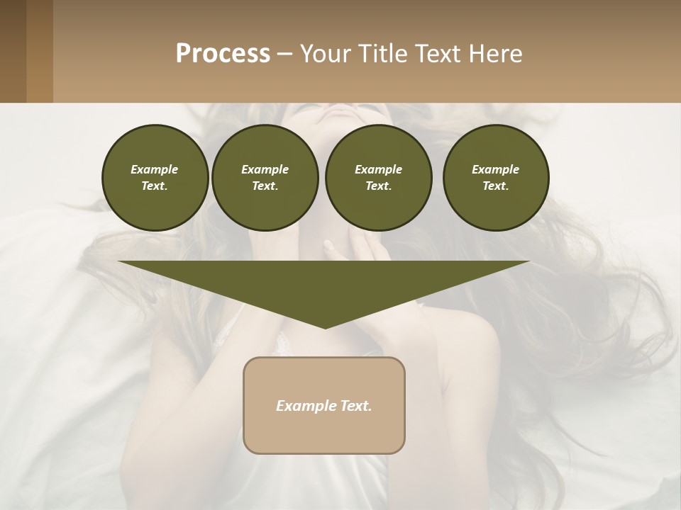 Happy Postage Girl PowerPoint Template