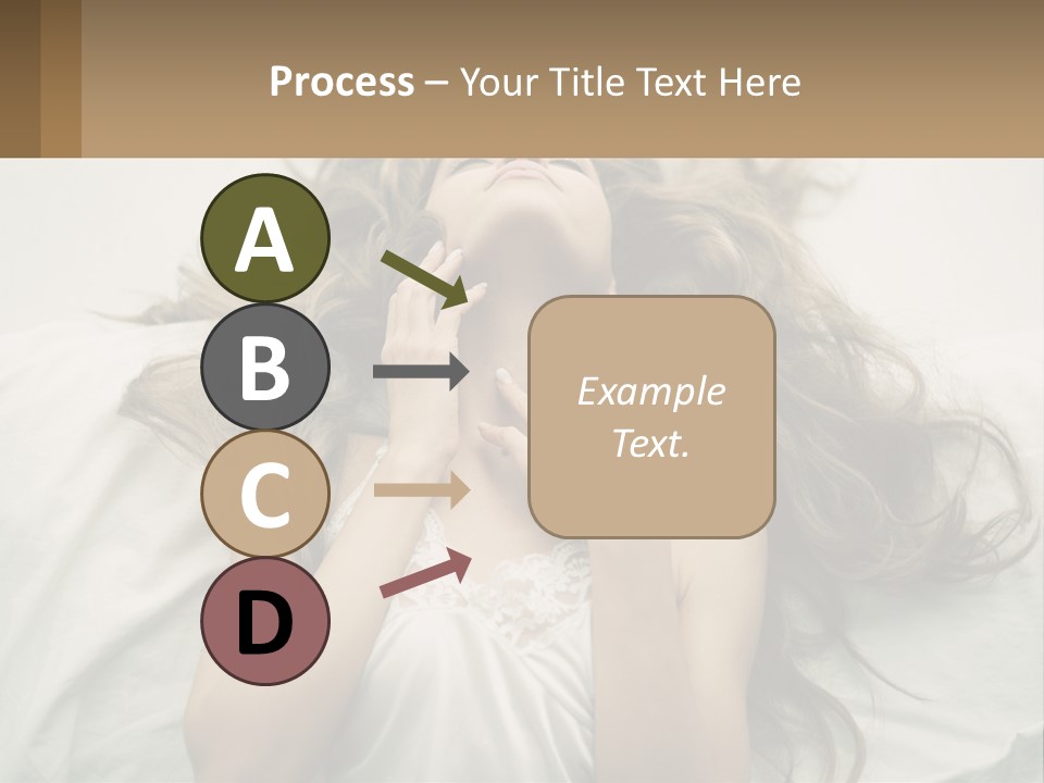 Happy Postage Girl PowerPoint Template