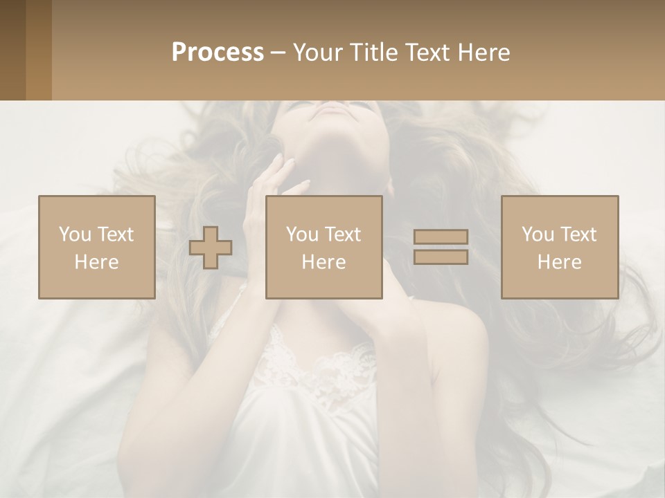 Happy Postage Girl PowerPoint Template