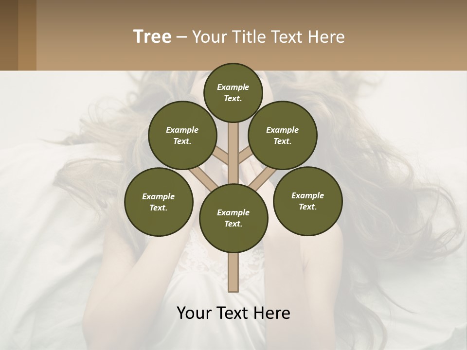 Happy Postage Girl PowerPoint Template