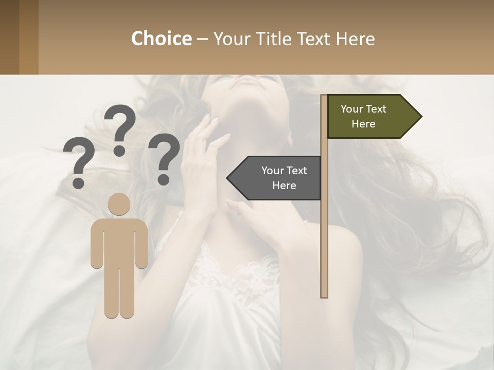 Happy Postage Girl PowerPoint Template