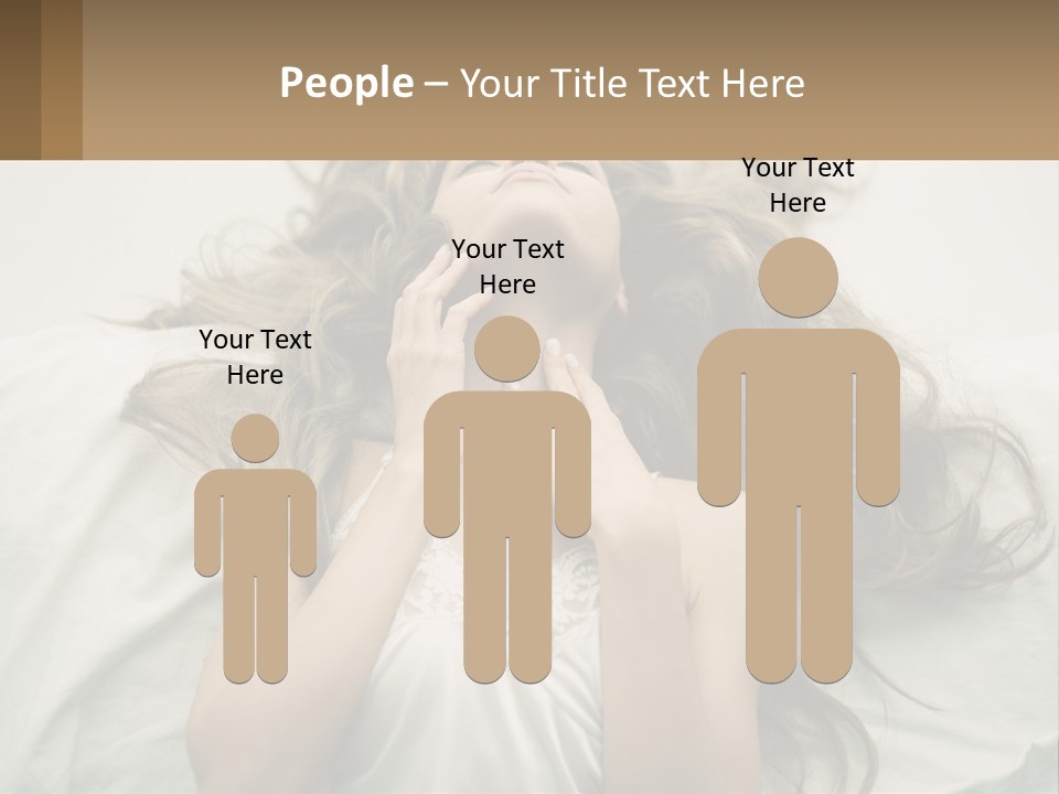 Happy Postage Girl PowerPoint Template