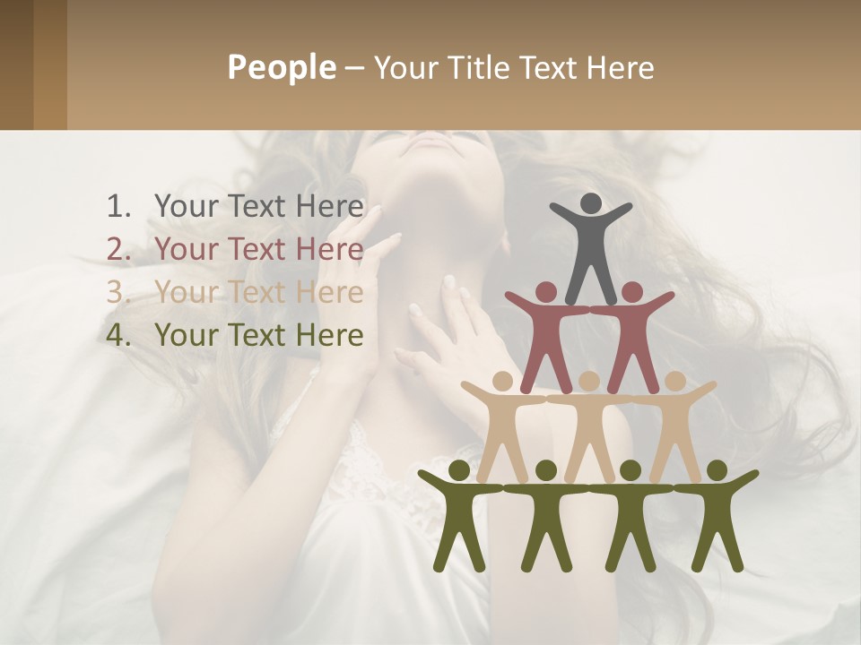 Happy Postage Girl PowerPoint Template