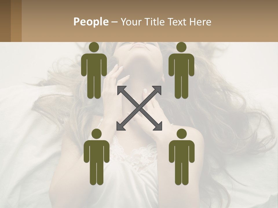 Happy Postage Girl PowerPoint Template