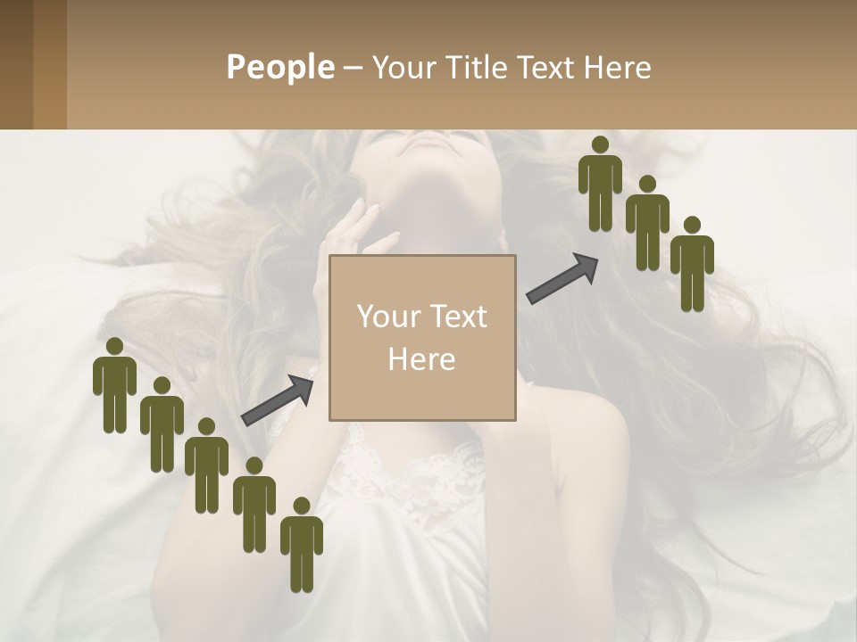 Happy Postage Girl PowerPoint Template