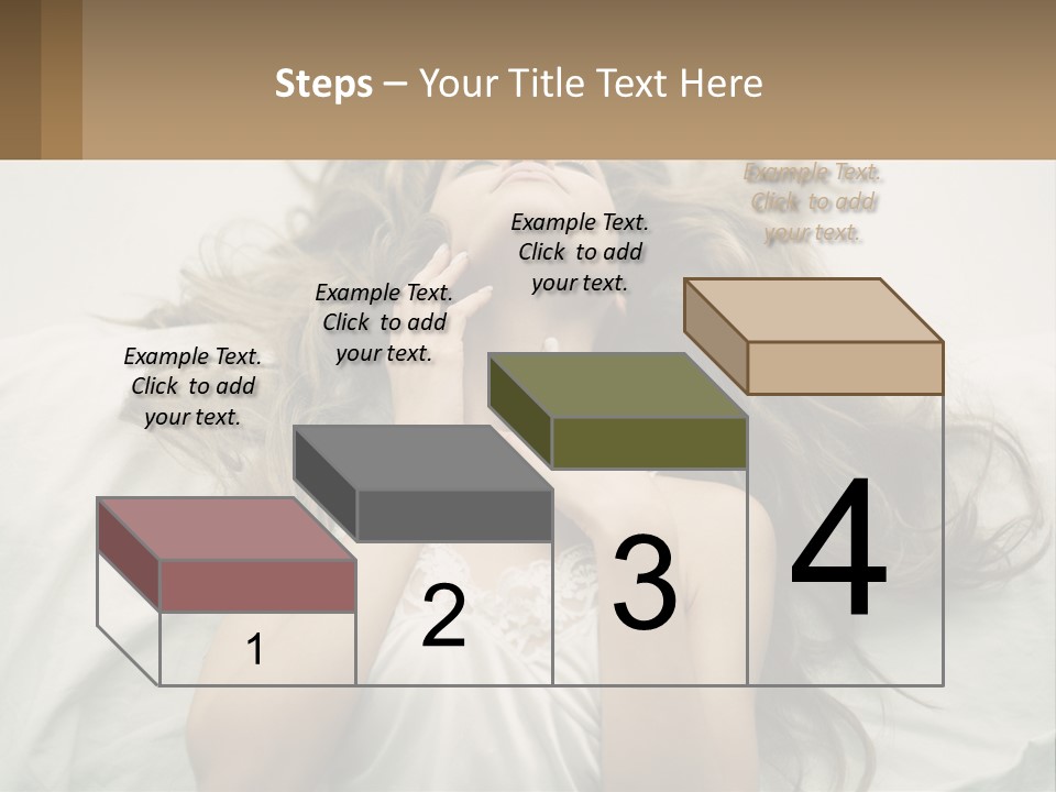 Happy Postage Girl PowerPoint Template