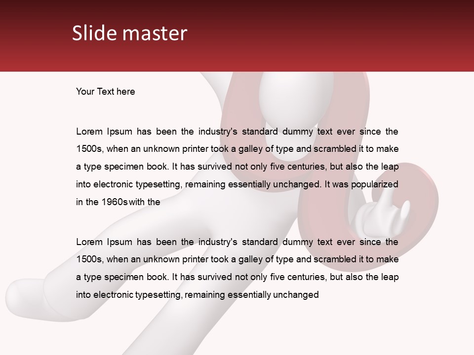 Postage Happy Isolated PowerPoint Template