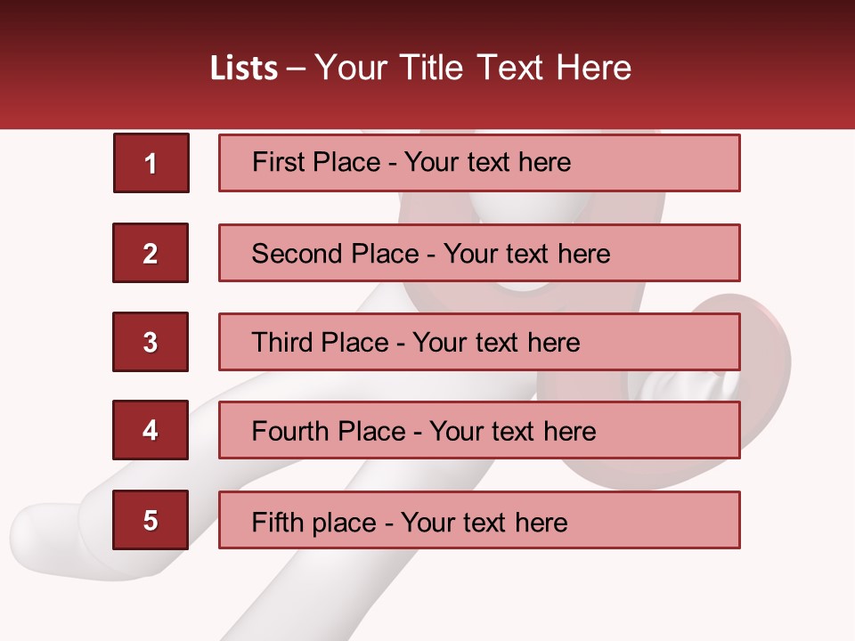 Postage Happy Isolated PowerPoint Template
