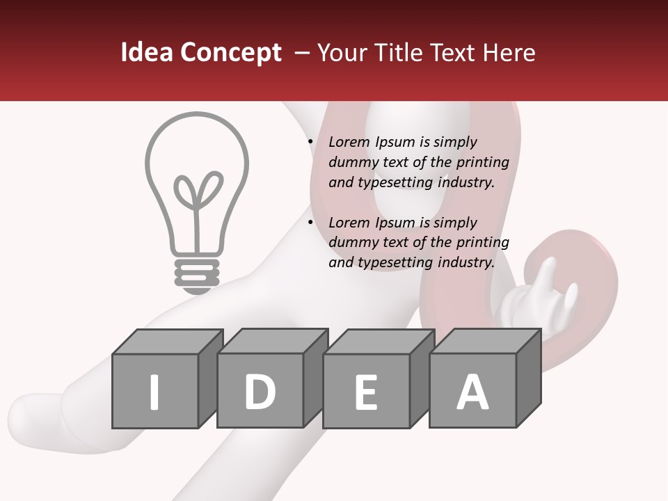 Postage Happy Isolated PowerPoint Template