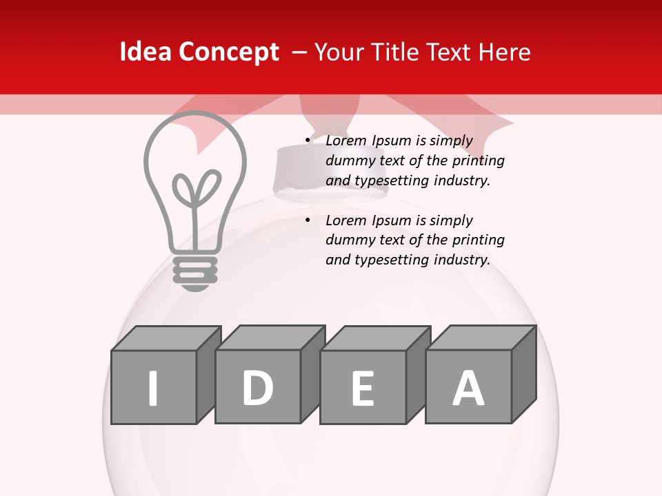 Icon Gift Star PowerPoint Template