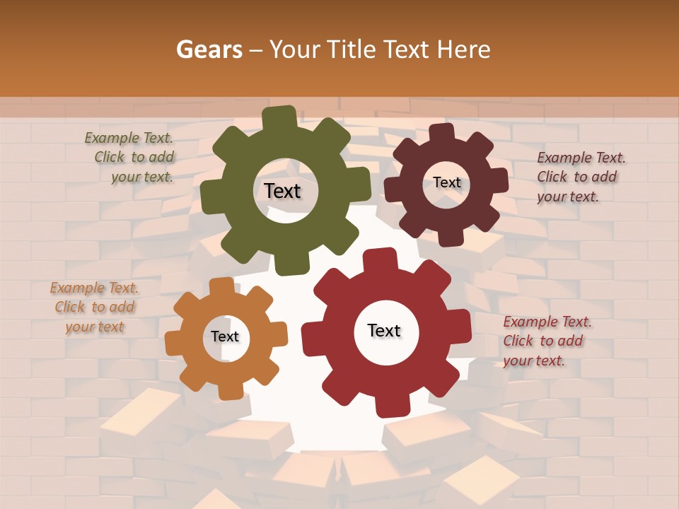 Candle Star Postage PowerPoint Template