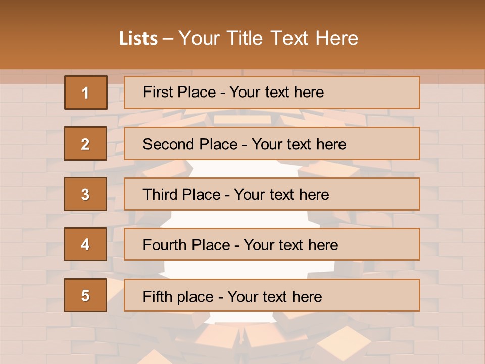 Candle Star Postage PowerPoint Template