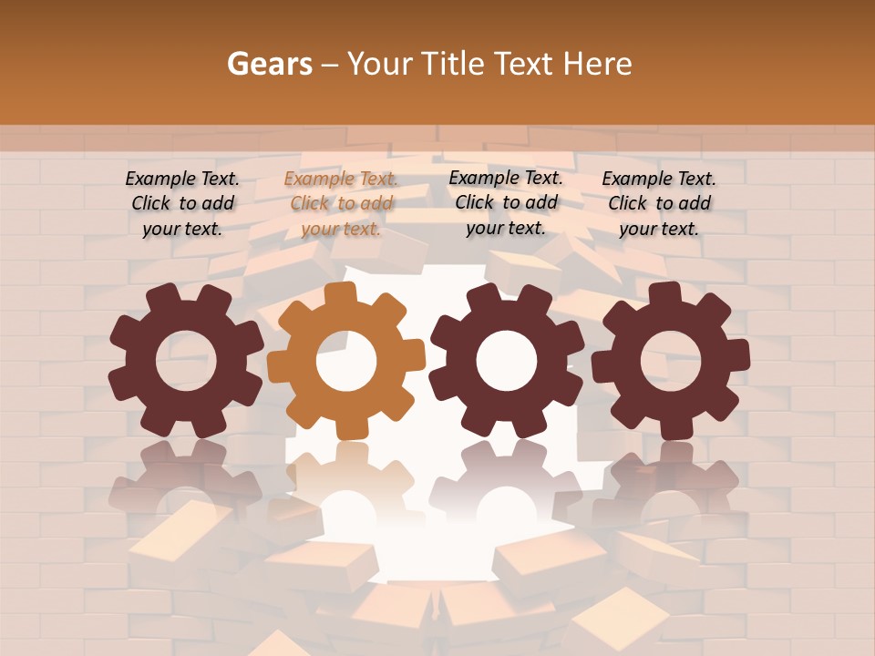 Candle Star Postage PowerPoint Template