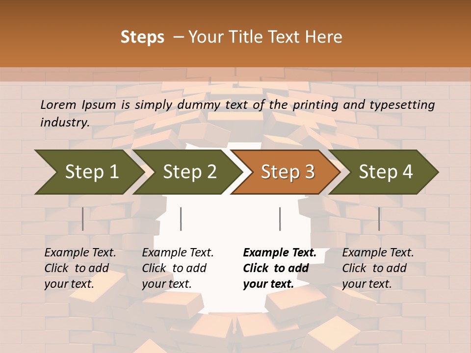 Candle Star Postage PowerPoint Template