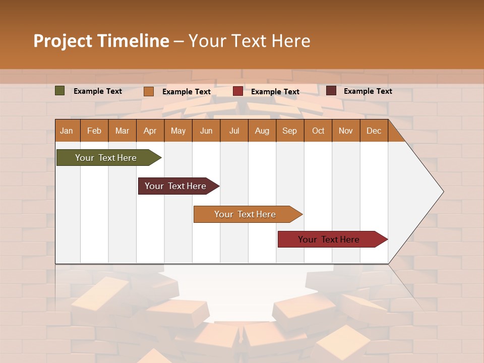 Candle Star Postage PowerPoint Template
