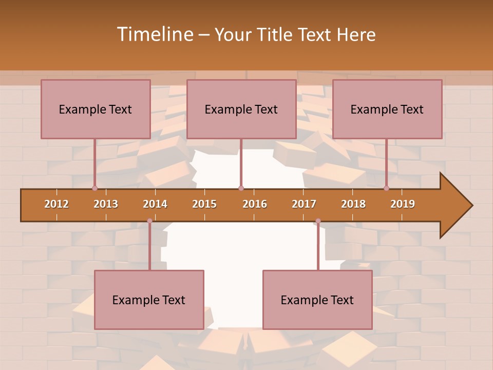 Candle Star Postage PowerPoint Template
