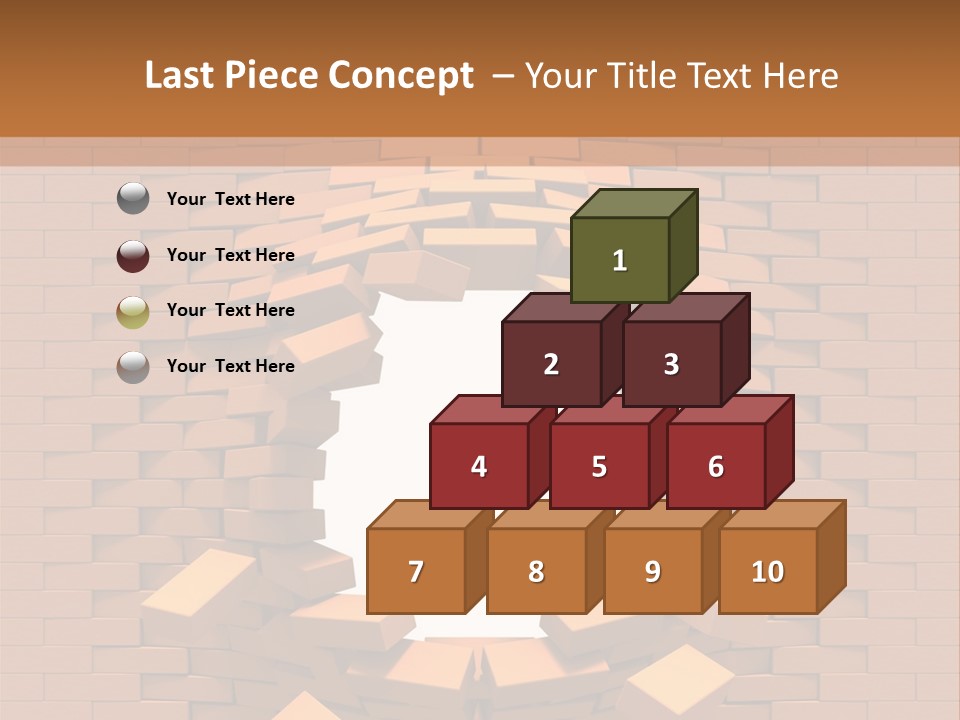 Candle Star Postage PowerPoint Template