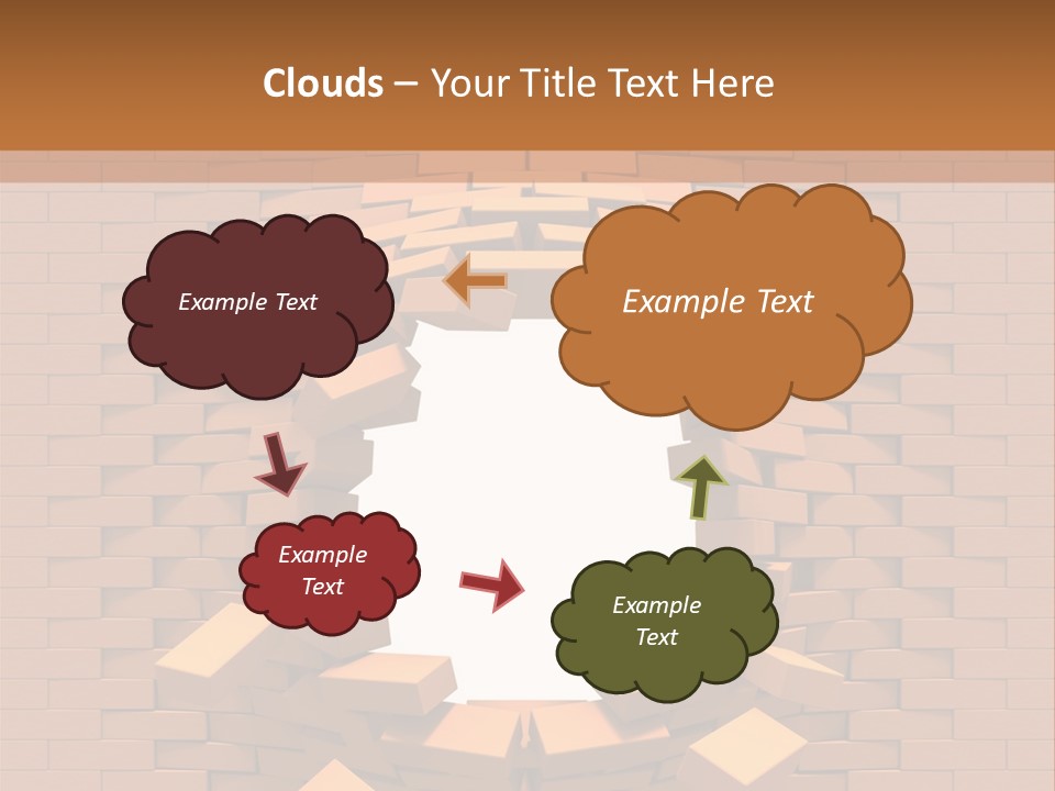Candle Star Postage PowerPoint Template